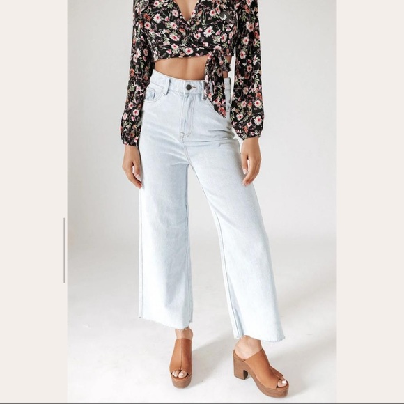 Wishlist Denim - Wishlist Trish Wide Leg Denim in Light Blue